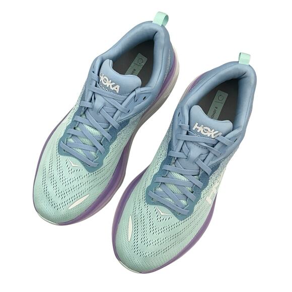 Hoka Bondi 8 Sneakers Airy Blue Sunlit Ocean Size 11 B Running Comfort Shoes - Picture 5 of 13